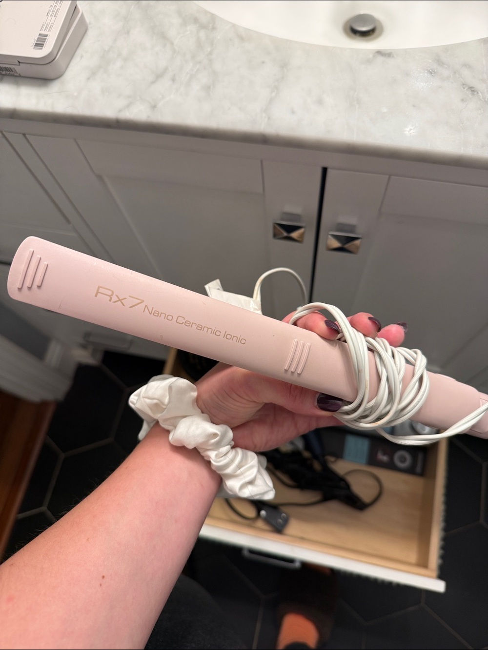 Pink RX7 Nano Ceramic Ionic Flat Iron